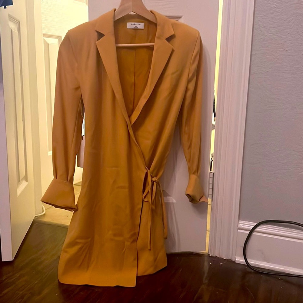 Aritzia blazer wrap dress
